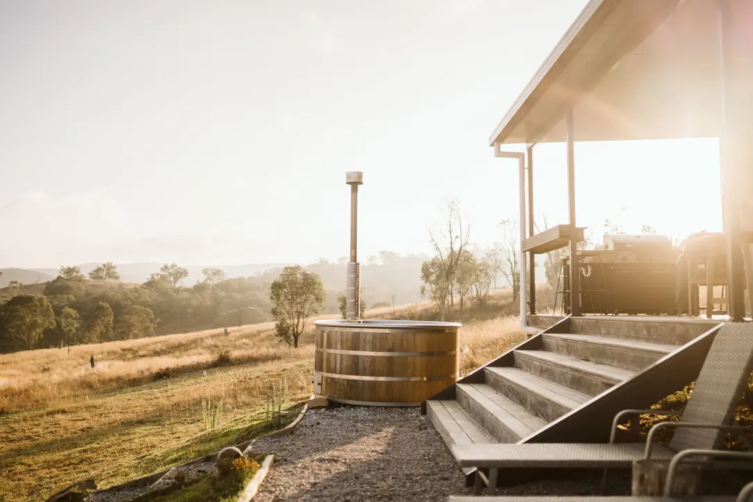 Insulated patio at sunrise